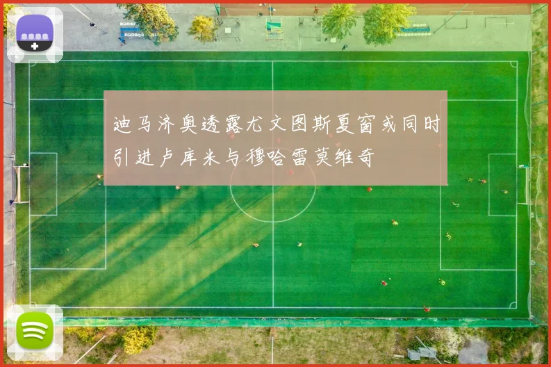 迪马济奥透露尤文图斯夏窗或同时引进卢库米与穆哈雷莫维奇